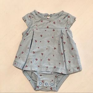 Cute blue and white stripe dress